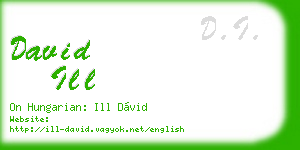 david ill business card